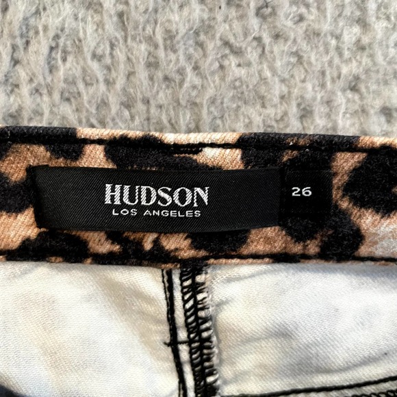 Hudson Jeans Leopard Nico Cigarette Slim Jeans, sz 26 - Picture 11 of 15